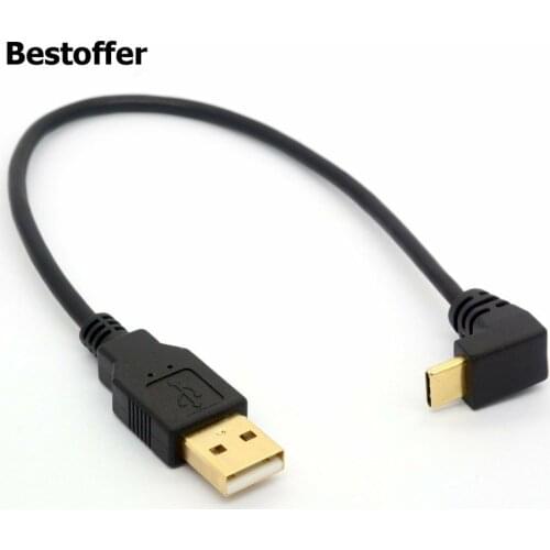 GOLD Plated Angle USB2.0 (Type-A) Male to USB3.1 (Type-C) Male Up & Dwon 90 Degree Angle USB Data Sync & Charge Cable Connector