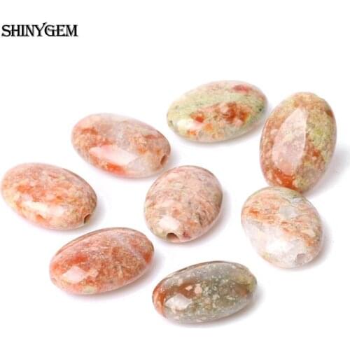 ShinyGem 20pcs 10*14mm Flat Oval Bead Natural Red Pattern Agates Stone Beads Charm Texture For DIY Jewelry Making Necklace