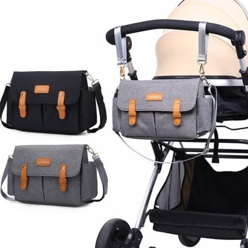 Portable Waterproof Baby Trolley Bag Baby Stroller Organizer Pram Buggy Cart Hanging Bag Fashion Diaper Bag For Mother Nappy Bag