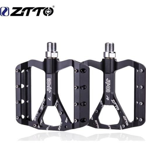 ZTTO MTB Bike Pedal DU bushing flat Pedal Ultralight Aluminum Alloy XC AM Mountain Road Bike Anti-slip Big Foot Bicycle Pedals