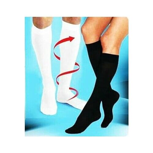 Unisex antifatigue compression socks soothe tired achy leg reduce swelling elastic socks as slimming leg socks AS SEEN ON TV