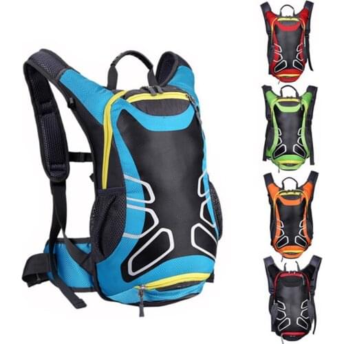 Waterproof Bicycle Backpack 15L MTB Mountain Bike Water Bag Nylon Cycling Hiking Camping Running Hydration Mens Women Backpack