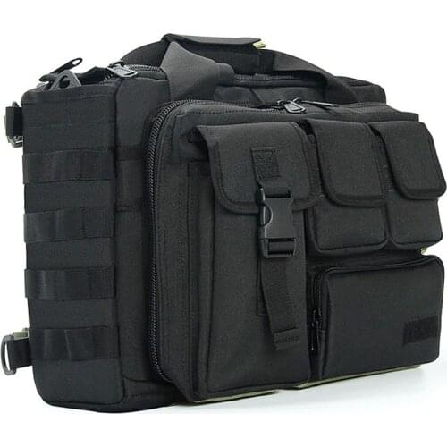 Military Backpack Tactical Briefcase 15.6 Inch Nylon Messenger Shoulder Bag Men Laptop Handbags Briefcase Outdoor Multifunction