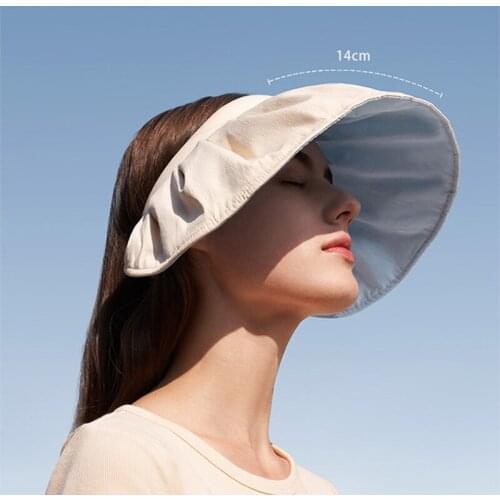 WeMe Double Color Visors for the Sun Anti UV Hats Folding Hat with Big Birm Shell Caps