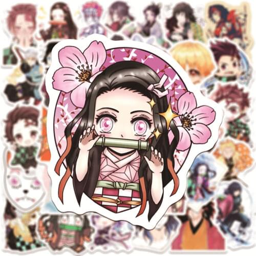10/30/50pcs/Set Cartoon Anime Demon Slayer VersionQ Stickers For Mobile phone cover Refrigerator Guitar Car Motorcycle Notebook