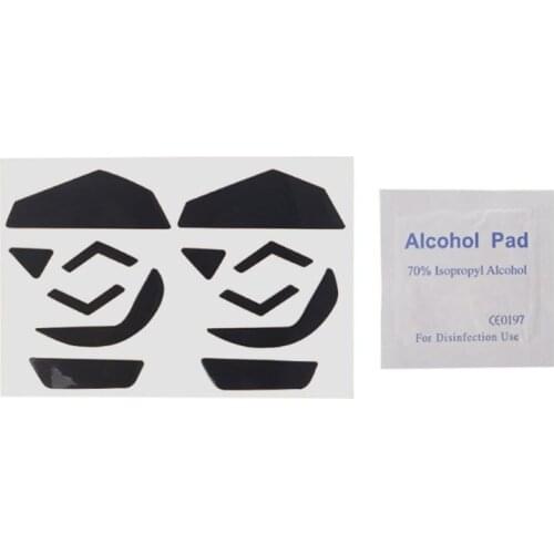 2 Sets 0.6mm Mouse Skates Mouse Stickers Pad for logitech G502 Mouse X6HA
