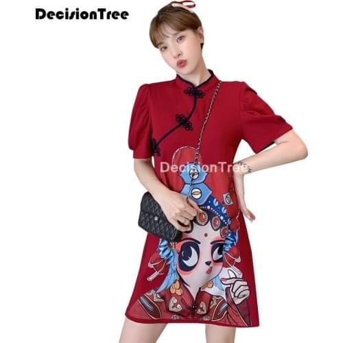 2021 chinese dress traditional chinese dress for women cheongsam qipao silk clothing retro qipao oriental style cheongsam dress