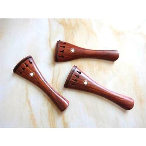 3pcs rosewood violin tailpieces 4/4 with ebony inlay