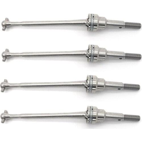 For WLtoys 12428 12423 12428-ABC 1/12 RC Car 4 Pcs Metal Front CVD Drive Shaft Upgrade Parts Accessories