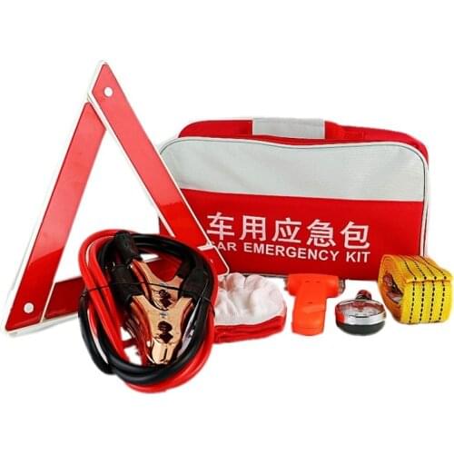 Vehicle emergency rescue bag Automobile Truck tire pressure gauge Tool kit Maintenance tools First aid kit Safety hammer