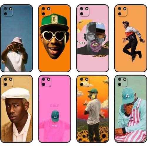 Black tpu Case For Huawei Y9S Y6S Y8S Y5P Y7P Y8P Case For Huawei Y5 lite Prime Y6 the creator Pop Rap Singer tyler creator