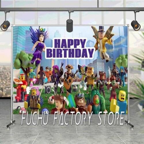 Crazy Outdoor Concert On The Lawn Cartoon Background Boy Birthday Party Decorated Photography Studio 3d Digital Backdrop Cloth