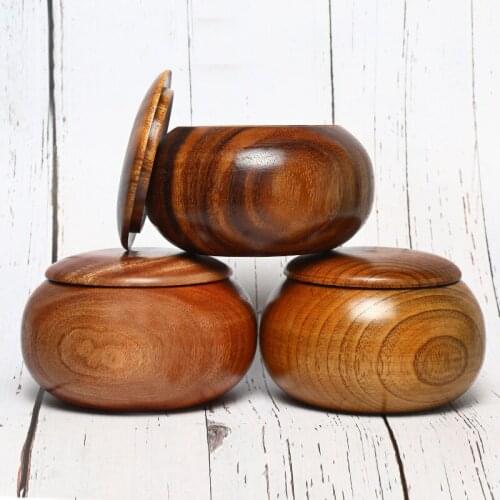 1 piece go box of zizyphus jujube wood go wooden box of wood gobang pot weiqi storage wood box case
