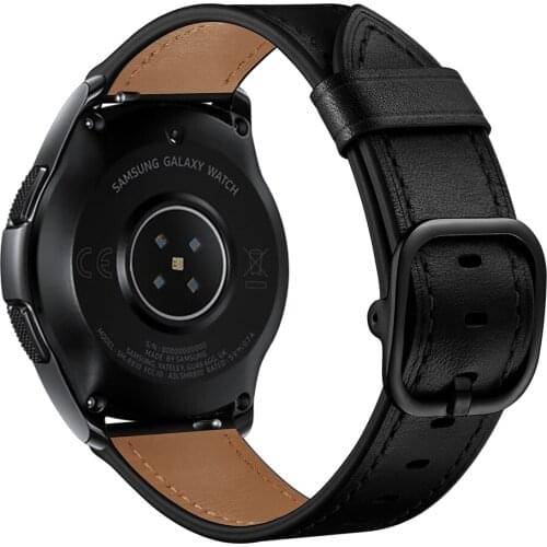 For Samsung Galaxy Watch 46mm Bands 22mm Quick release Replacement Genuine Leather Strap Belt Gear S3 Frontier/Classic Bracelet