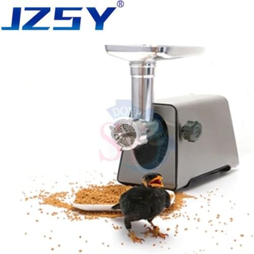 Small electric household animal chicken dog cat feed pellet extruding machine/automatic bird bait fish food granulator tool