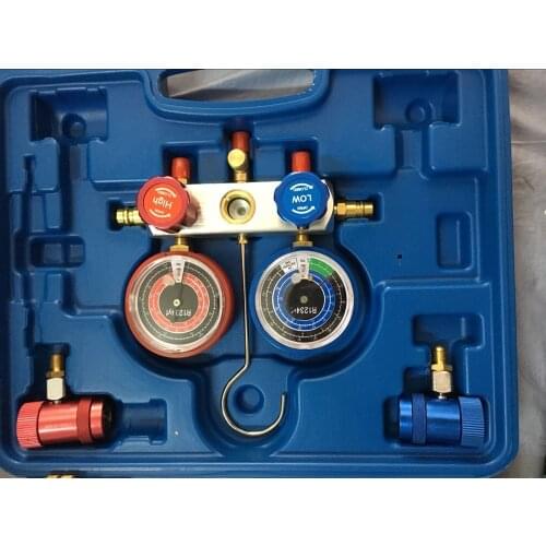Manifold Gauge Working /brust pressure MST-R1234YF Manifold Gauge Environmental Protection Set Aluminum Valve Body