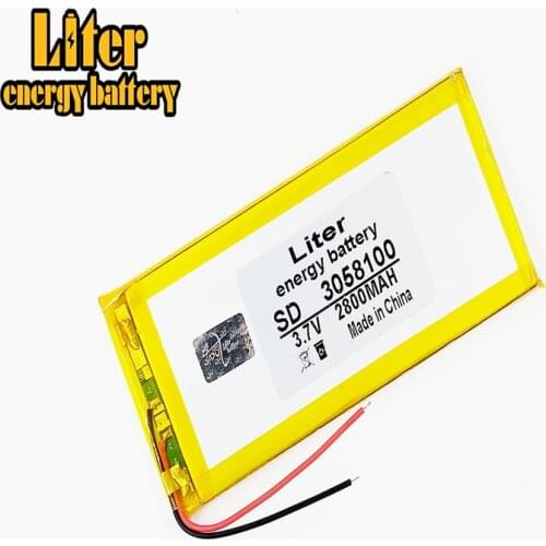 Best battery brand 3.7V polymer lithium battery 3058100 MP5 GPS MP4 tablet built-in battery 2800MAH 3060100