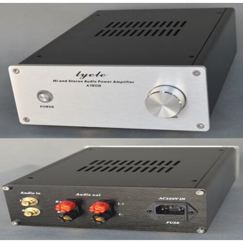 KYYSLB 190*310*80MM X1908 All-aluminum Amplifier Chassis Box Diy Enclosure Front-end Amplifier Shell Amplifier Case with Knob