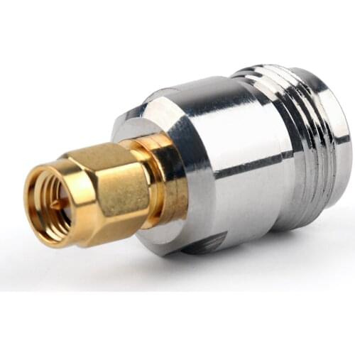 Areyourshop N Jack Female To SMA Male Plug RF Connector Straight Adapter