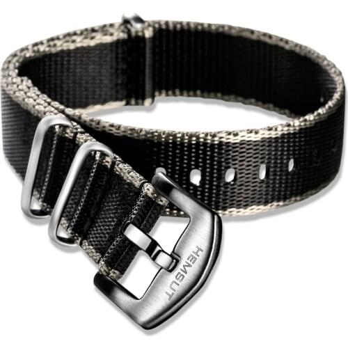 Nato Watch Band Nylon One piece Replace Seatbelt Watch Straps For Men or Women Watch 18mm 20mm 22mm 24mm