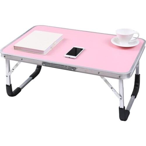 Free Shipping Double Folding Laptop Stand Portable Computer Desk PC Notebook Metal Table For Writing Home Office Furniture