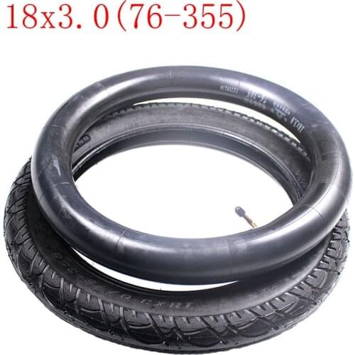 High-quality Inner and Outer Tire 18 X 3.0 with A Bent Valve Fits Many Gas Electric Scooters and E-Bike 18*3.0