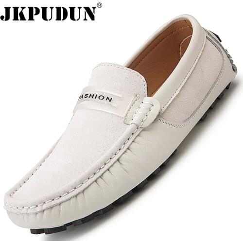 Suede Leather Men Shoes Casual Luxury Brand Mens Loafers Moccasins Breathable Slip-on Mens Lazy Driving Shoes Plus Size 39-45