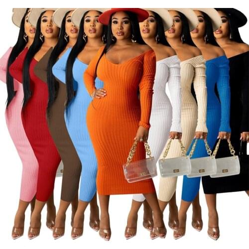 Модные вязаные платья Zoctuo China At AliExpress