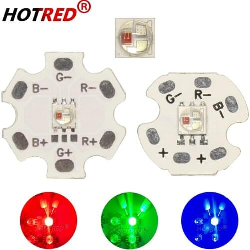 10pcs 3535 RGB 3W High Power LED XPE Cree Led Beads 3535 Diode Ceramic Crafts Chip for Flashlight Stage Lamp With 20mm/16mm PCB