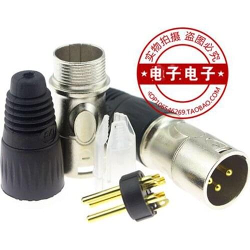 100 pcs New XLR copper needle silver three-core fever microphone balanced Canon head