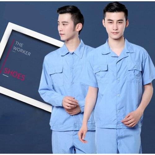 2021 Work Clothes Men Women Summer Auto Repair Factory Tooling Workshop Uniforms Durable Welding Safety Thin Mechanical Coverall