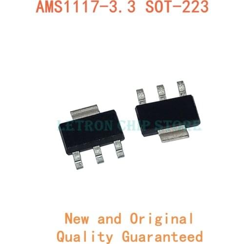 10PCS AMS1117-3.3 SOT223 AMS1117-3.3V SOT-223 AMS1117 3.3 1117 3.3V LM1117 SMD Voltage Regulator new and original IC Chipset