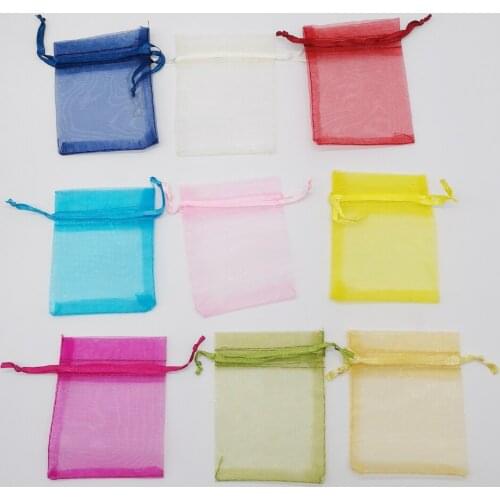 50pcs Organza Drawstring Jewelry Bags Pouch 11x16 Jewelry Packaging Display Drawstring Organza Bags Packaging For Jewelry Pouch