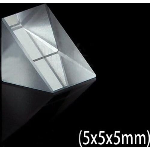 5x5x5mm Optical Glass Triangular Triangular Right Angle K9 Prisms Lens
