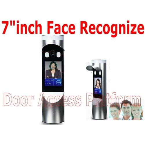 7"inch Facial Recognized Device Time Clock Machine Tripod Turnstile,Speed Gate+Living Test automatic access control+Time Clock