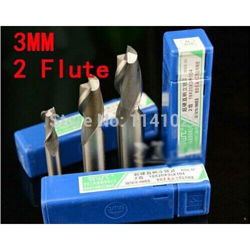 Free shipping 5 pcs/set 3.0MM 2 Flute HSS & Aluminium End Mill Cutter CNC Bit Milling Machinery tools Cutting tools.Lathe Tool