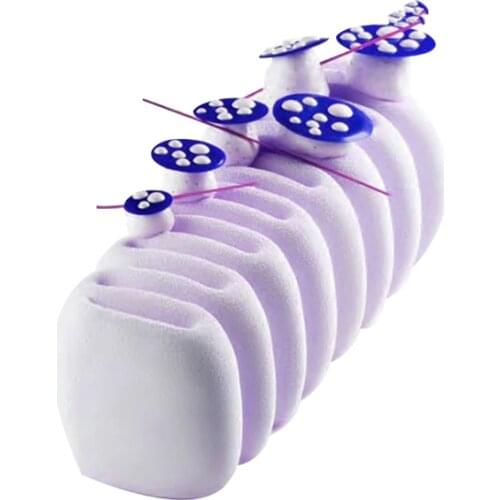 Silicone Cake Chocolate Mold Baguette Baking Moulds Caterpillar Shaped Dessert Mousse Baking Form Pan Cake Decoration Tool