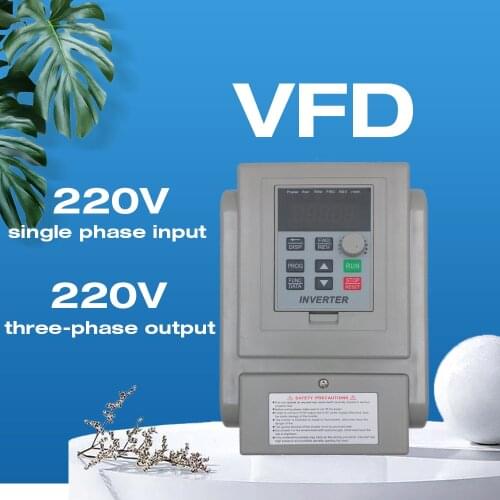 Frequency Drive CNC Spindle motor speed control 220V 1.5KW/2.2KW/4KW/5.5KW 220v 1P Input 3P Out Frequency Inverter for Motor