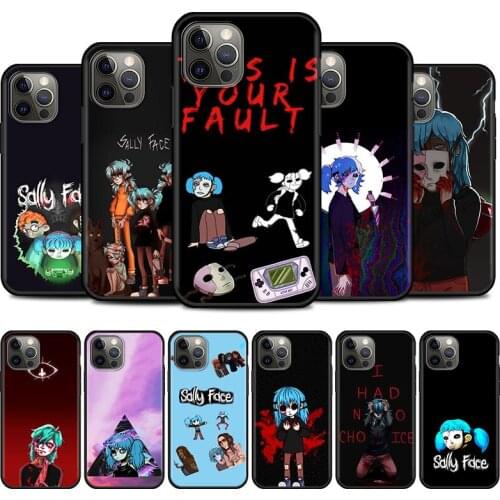 Sally Face Cell Phone Case For iPhone 11 Pro Max 7 XR 12 Mini X 6 6S XS 5 5S SE 2020 8 Soft Cover TPU Shell Coque
