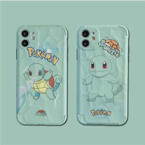 TAKARA TOMY Pokemon Pikachu Irregular Phone Case for IPhone 6S/7/8P/X/XR/XS/XSMAX/11/12Pro/12min Phone Couple Case Cover