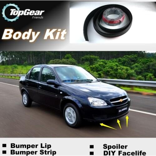For Chevrolet Classic Bumper Lip Lips / Top Gear Shop Spoiler For Car Tuning / TOPGEAR Body Kit + Strip