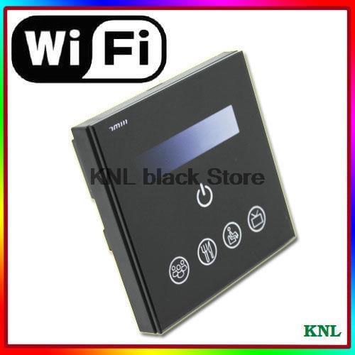 Home Lighting WIFI Touch Led Dimmer Switch IOS Android Phone Control Wall-Mount Glass Screen Led Strip Lighting Wifi Controller