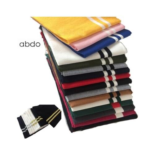 14*95CM Stretchy Polyester Striped Knitted Fabric DIY Rib Fabric for Sewing Collar Cuffs Garment Accessories Rib-knitted fabric