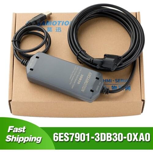 Isolated 6ES7901-3DB30-0XA0 For Siemens S7-200 PLC Porgramming Cable USB/PPI+ Isolation Type Support baud Rate 187.5kbps