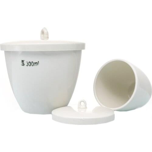 All size available 5ml to 300ml Ceramic Crucible Laboratory Equipment Porcelain Crucible with Cover Lid