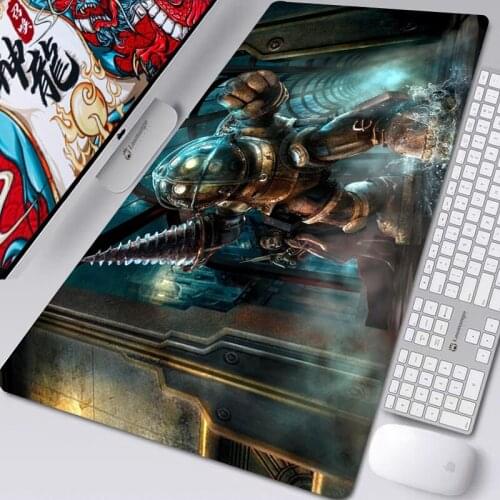 Pc Gaming Mouse Pad Bioshock Gamer Varmilo Mausepad Rug Gamers Accessories Desk Mat Mice Keyboards Computer Peripherals Office