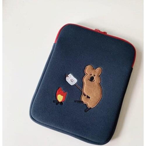 Cute Tablet Case Girls Kawaii Cartoon Pouch 11 13 Inch Travel Business Mac Case Korean Ins Protective Cover Laptop IPad Bag 200