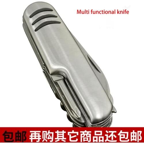 Multifunctional Stainless Steel Multi Tool Army Pocket Hunting Outdoor Camping Survival Folding Knife