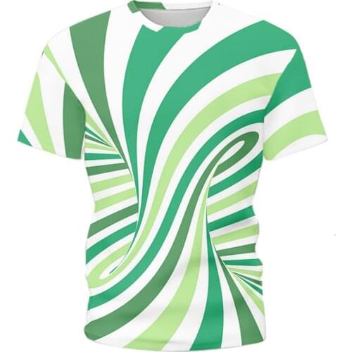 2021 new summer mens T-shirt 3D digital printing three-dimensional short-sleeved sports T-shirt boys and girls tops