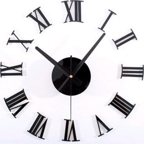 New Quartz Watch Wall Clock Acrylic Horloge Clocks Modern Design Large Decorative Living Room Multi-piece Set
